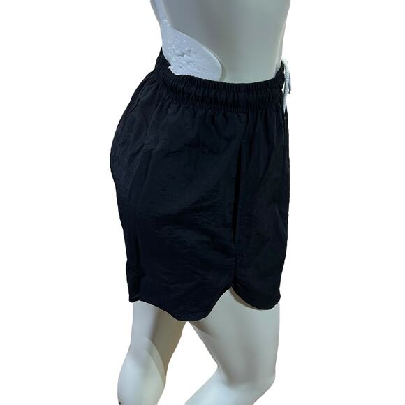 Vintage 80s Sunrays Black Swishy Shorts - Small - Picture 4 of 16